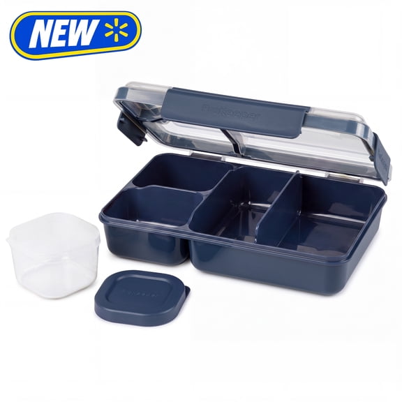 Prokeeper  Plastic Divided Lunch Food Storage Container, Made for Meals on the Go and Snacking