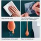 thumbnail image 5 of Matsuzay Escobilla de baño con soporte para colgar, herramienta de limpieza de baño de mano, accesorio para cepillos de lavabo para baño de Suministros de limpieza para el hogar naranja, 5 of 6