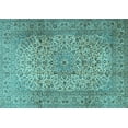 thumbnail image 1 of Ahgly Company Indoor Rectangle Persian Light Blue Traditional Area Rugs, 7' x 10', 1 of 4