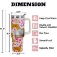 thumbnail image 3 of Golden Retriever Tumbler for Women, 40oz Insulated Stainless Steel Travel Mug with Lid & Straw, Cute Dog Themed Coffee Cup & Water Bottle Gift, 3 of 6
