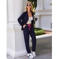 thumbnail image 3 of Avidlove Women Pajamas Set Long Sleeve Sleepwear Button Down Nightwear Soft Pj Loungewear with Pockets, 3 of 7