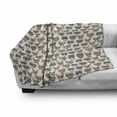 thumbnail image 3 of Cat Soft Flannel Fleece Blanket, Hipster Nerd Characters with Vintage Sunglasses Intelligent Feline Serious Expressions, Cozy Plush for Indoor and Outdoor Use, 50" x 70", Multicolor, by Ambesonne, 3 of 6