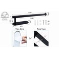 thumbnail image 3 of Black Adhesive Paper Towel Holder Under Cabinet Wall Mount For Kitchen Towel, 3 of 5