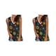 thumbnail image 2 of Qarigey Camiseta sin mangas con estampado de encaje para mujer, camiseta sin mangas para vacaciones en la playa, Top de verano para mujer, ropa tipo 4 XXL 2piezas, 2 of 6