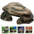 thumbnail image 3 of Milisten Turtle Resin Model Turtle Cage Snake Habitat House Climbing Platform Turtle Cave, 3 of 5