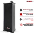 thumbnail image 5 of Outdoor Speakers Stereo in Wall Speaker 100W Peak Passive Mount Wired Waterproof Patio House Garage Indoor Exterior Audio System Bocinas para Casa - 15TG 1Pc Black, 5 of 7