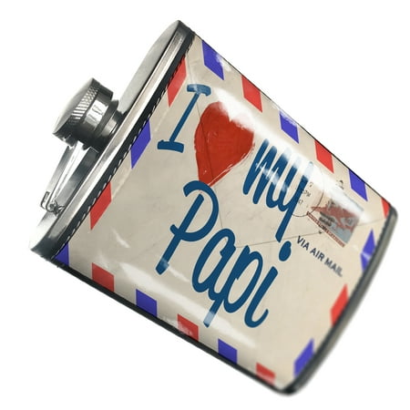 

NEONBLOND Flask I Love my Papi Vintage Letter