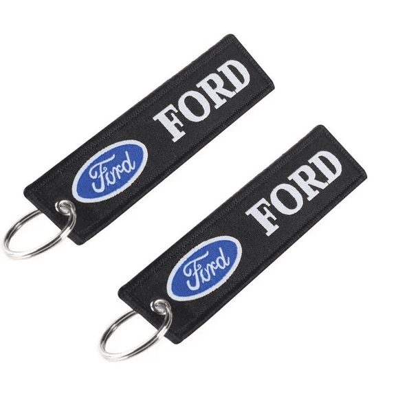2 pcs in Set Ford Keychains Double Sided for Car, Motorcycles, Bike, Jet tag and others