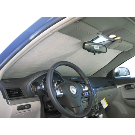 Saturn Aura Sedan - The Original Auto Sunshade, Custom-Fit for Saturn Aura Sedan 2007, 2008, 2009, 2010, Silver Series