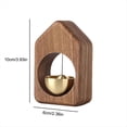 thumbnail image 2 of Timbre de Puerta de Madera, Campanas de Viento, Timbre Inalámbrico, Timbre de Entrada, Timbre de Viento , Decoración del Hogar B, 2 of 5