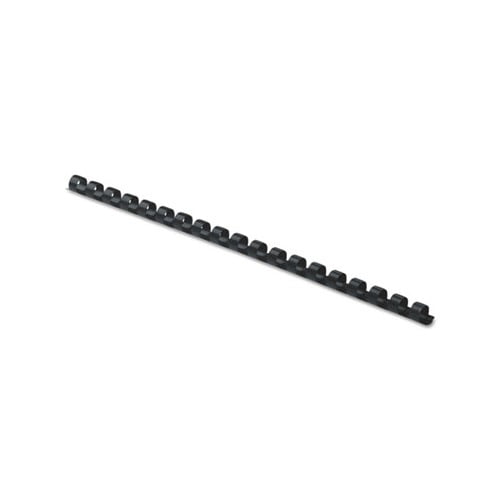Plastic Comb Bindings 5/16" Diameter, 40 Sheet Capacity, Black, 25 Combs/Pack