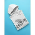 thumbnail image 3 of Lizard Sketch Hoodie Men -Image by Shutterstock, Male Large, 3 of 4