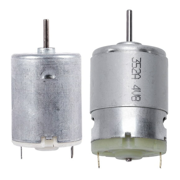 8000RPM 9V 68MA High Torque Magnetic Cylindrical Mini DC Motor Silver & RS380 DC 1.5-18V 30000RPM -Motor
