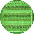 thumbnail image 1 of Ahgly Company Indoor Round Oriental Green Modern Area Rugs, 7' Round, 1 of 4