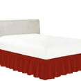 thumbnail image 1 of 100% Egyptian Cotton 1 PCs Wrap Around Bed Skirt 15 inches (Blood Red,King ), 1 of 5