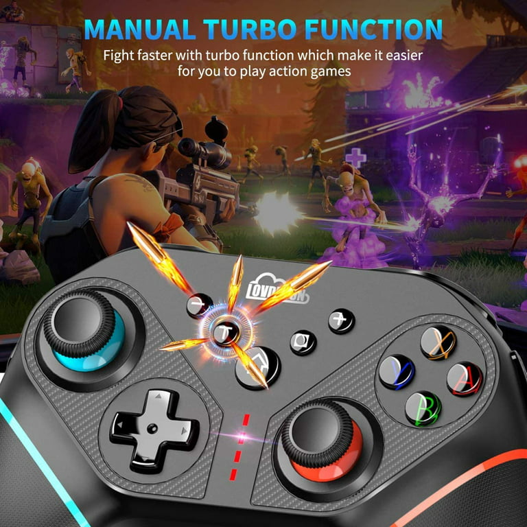 Bidfoce Switch Controller for Nintendo Switch/Switch Lite/Switch Oled,  Switch Pro Controller with Programming Back Buttons Turbo Motion Vibration