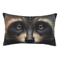 thumbnail image 1 of Fotbe Tribal Style Raccoon Funda de Almohada Decorativa Estilo Occidental, Lujo en Algodón, Fundas para Almohadas King, Cojín Estampado para Decoración del Hogar-16"x24", 1 of 6