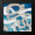thumbnail image 2 of Goldberger, Jennifer 20x20 Black Modern Framed Museum Art Print Titled - Indigo Tribal III, 2 of 5