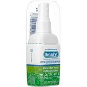 Benadryl Itch Relief Spray Extra Strength 2 oz (Pack of 4)