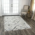 thumbnail image 3 of Alora Decor Lavish 2'7"x8' Geometric Beige/Gray/Rust/Blue Power-Loomed Area Rug, 3 of 14