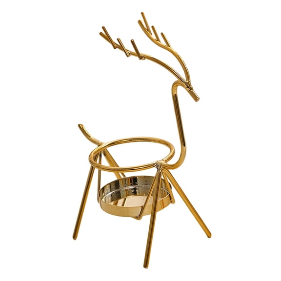 Fzaqwen Elk Candle Holder, Decorative Candle Holder, Table Candle Holder, Candle Holder, Centerpiece, Candle Holder for Bar, Living Room gold