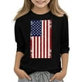 thumbnail image 2 of Bnwani Toddler Shirts Long Sleeve Black Crew Neck Fashion Printed Tops 9 Years, 2 of 4