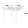 thumbnail image 3 of 5 Piece Patio Dining For 4 People, Outdoor With Stable Swivel Rocker Chairs, Steel Table Top And Machine Washable Cushions 4 , Weather Rocking Detachable, 3 of 7