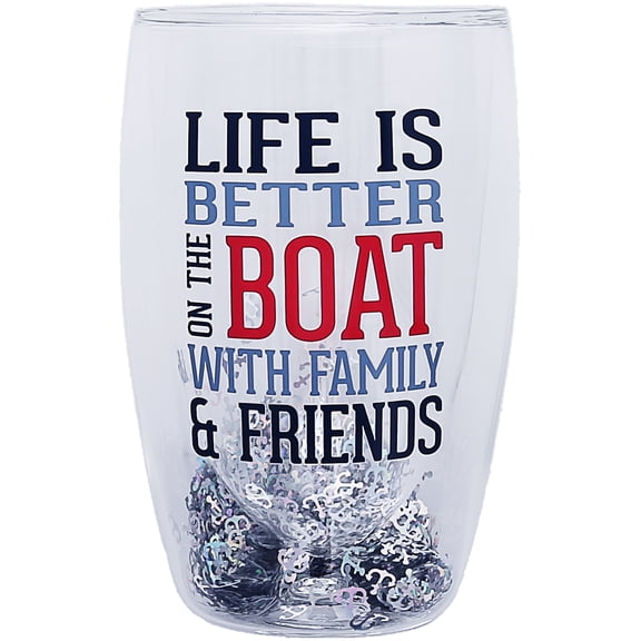 On the Boat - 14 oz Double-Walled Glass