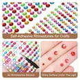 thumbnail image 3 of 1394Pcs 4mm/6mm Rhinestone Stickers for Crafts, 4 Sheet Round Rhinestone Sticker for Scrapbooking, Red, 3 of 5