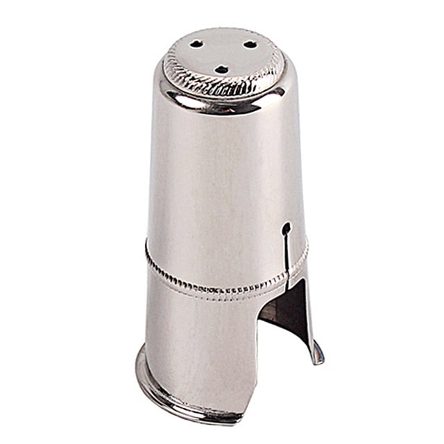 EeaseCA Embouchure de Saxophone Triple 58 mm Protectrice pour Instrument de Musique Sax C53D Taille P (Argent)