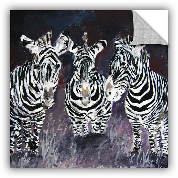 ArtAppealz Derek Mccrea "Zebra" Removable Wall Art