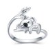 thumbnail image 4 of Anillo Abierto Ajustable Anillo de Amistad Koala Anillo Abierto Ajustable Lindo Anillo de Amistad Regalo Niñas Anillo de Regalo de Cumpleaños Lindo Anillo Abierto de Animales, 4 of 8