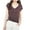 Coffee, variant on Womens Modal Tops Cap Sleeve V Neck T Shirt Ruched Slim Fit Basic Tees Lightweight Casual Summer Sleep Lounge Shirt