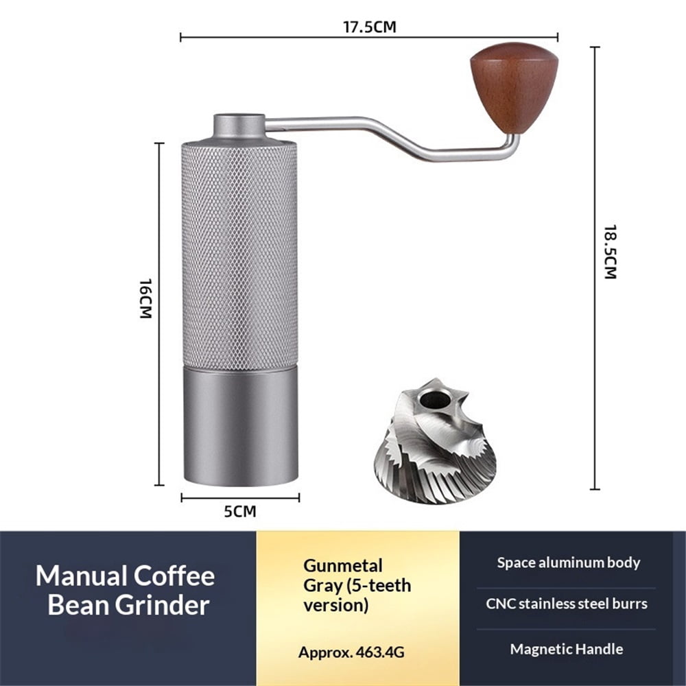 Manual Coffee Grinder, Adjustable Grinding Settings, Portable Hand-Cranked Coffee Grinder, For Espresso, Drip Filter, French Press Filter, Compact And Durable