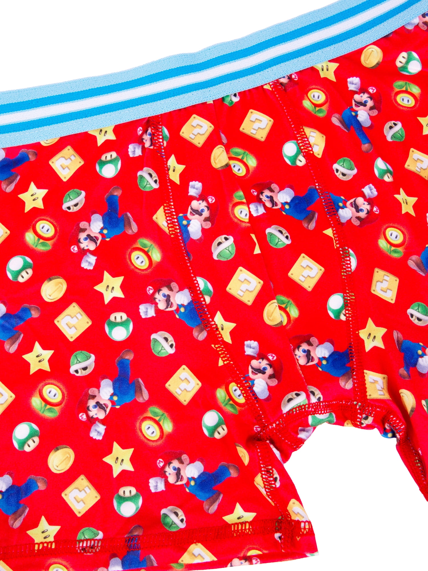 Mario Brothers Boys Athletic Boxer Brief Character Underwear, 5-Pack, Sizes XS-M
