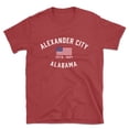 thumbnail image 1 of Alexander City Alabama Patriot Men's Cotton T-Shirt, 1 of 1