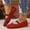 Red, variant on Mary Jane Shoes Women Spring Comfortable Business Low Heels Flats Shoes Non Slip Slip on Wide Closed Toe Ballet Walking Shoes (Black)