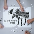 thumbnail image 3 of Park City, Utah, Moose and Mountains, Double Exposure (1000 Piece Puzzle, Size 19x27, Challenging Jigsaw Puzzle for Adults and Family, Made in USA), 3 of 4