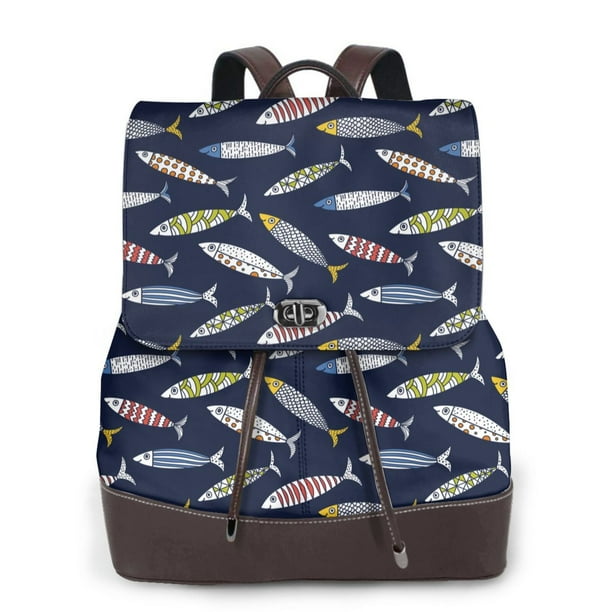 Disketp Sardine Mochila de Cuero para Mujer, Bolso de Espalda Antirrobo con Estilo para Viaje, Trabajo y Uso Diario
