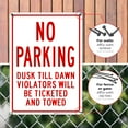 thumbnail image 4 of Dusk Till Dawn No Parking Sign, 10x14 Aluminum, 4 of 8