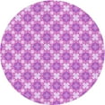 thumbnail image 1 of Ahgly Company Machine Washable Indoor Round Transitional Blossom Pink Area Rugs, 3' Round, 1 of 7