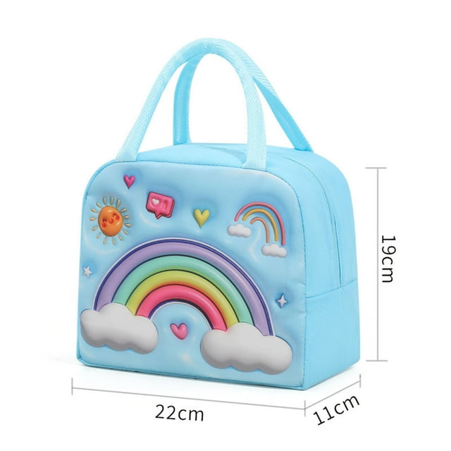 Lksixu Sac Bento Mignon pour Enfants avec Riz Conservation de la Fraîcheur Pack de Glace en Aluminium Sac d'Isolation Épaissi Bacs de Rangement Organisateurs et Rangement