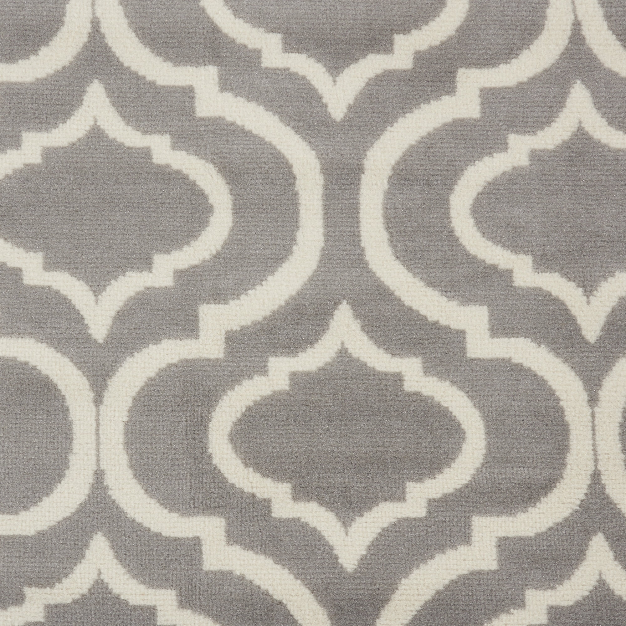 Nourison Bliss Transitional Moroccan Grey 7'10" x 9'10" Area Rug, (8' x 10')