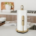 thumbnail image 3 of simplehuman Tension Arm Paper Towel Holder, Brass Stainless Steel, 3 of 3