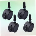 thumbnail image 3 of WESIEVYA 4pcs 2 Black Swivel Caster Wheels With Brake For Office Chairs And Furniture Mobility And Practical Design For, 3 of 8