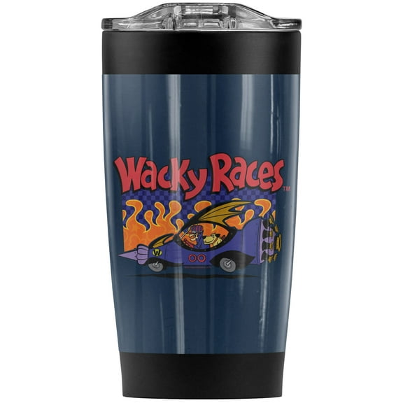 Wacky Races Race Car Stainless Steel Tumbler 20 oz Coffee Travel Mug/Cup, Vacuum Insulated & Double Wall with Leakproof Sliding Lid | Great for Hot Drinks and Cold Beverages