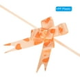 thumbnail image 4 of Unique Bargains 3.3inch Pull Bows Gift Wrapping Pull Bow Heart Pattern Baskets Present Bows Ribbon Orange 100 Pcs, 4 of 6