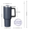 thumbnail image 2 of Modern 40oz Tumbler– Stainless Steel Insulated Tumbler with Handle and Straw, Large Capacity Travel Cup for Hot & Cold Drinks, 2 of 7