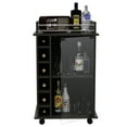 thumbnail image 3 of Modern Bar Cart - Finish, 2 Shelves, 6 Wine , 4 Wheels. Living Area Color, Bottle , ., 3 of 5