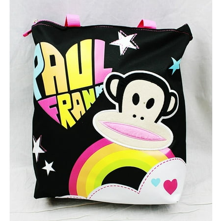 Black Logo Tote - Tote Bag - Paul Frank - Black Rainbow Logo New Gifts Girls Hand Purse 82104